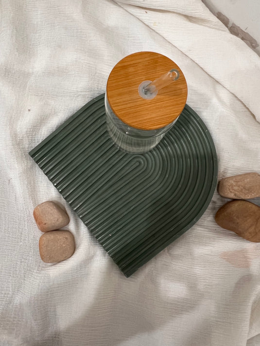 Dark Green Arch Platter