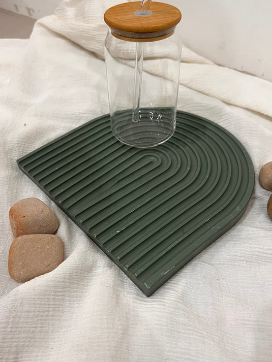 Dark Green Arch Platter