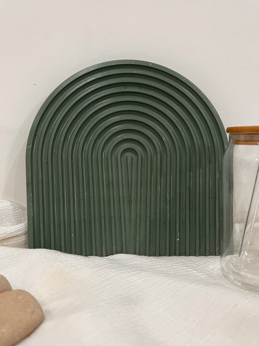 Dark Green Arch Platter