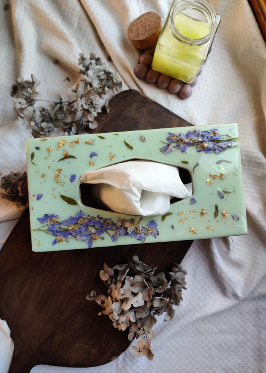 Flora Wood | Tissue Box