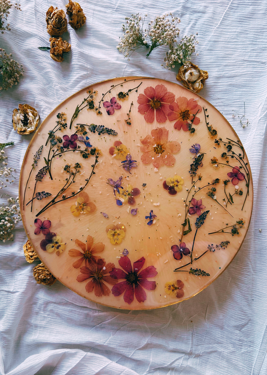 Blooms For You | Resin Platter