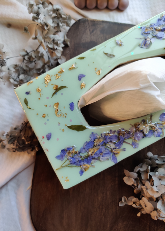 Flora Wood | Tissue Box