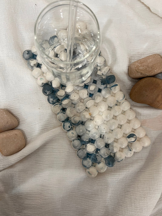 Blue and White Bubble Tray