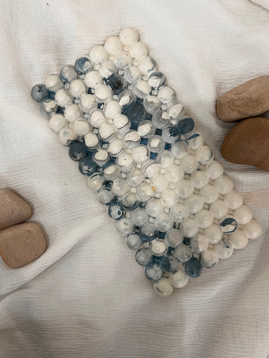 Blue and White Bubble Tray