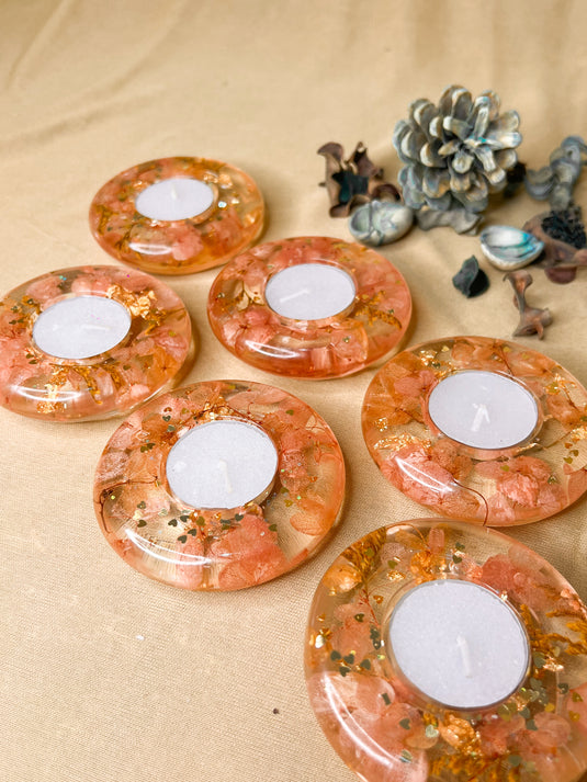 Resin Tea Light Holder - Set of 6