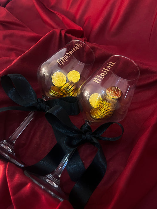 Personalised Wine Glasses - Set of 2